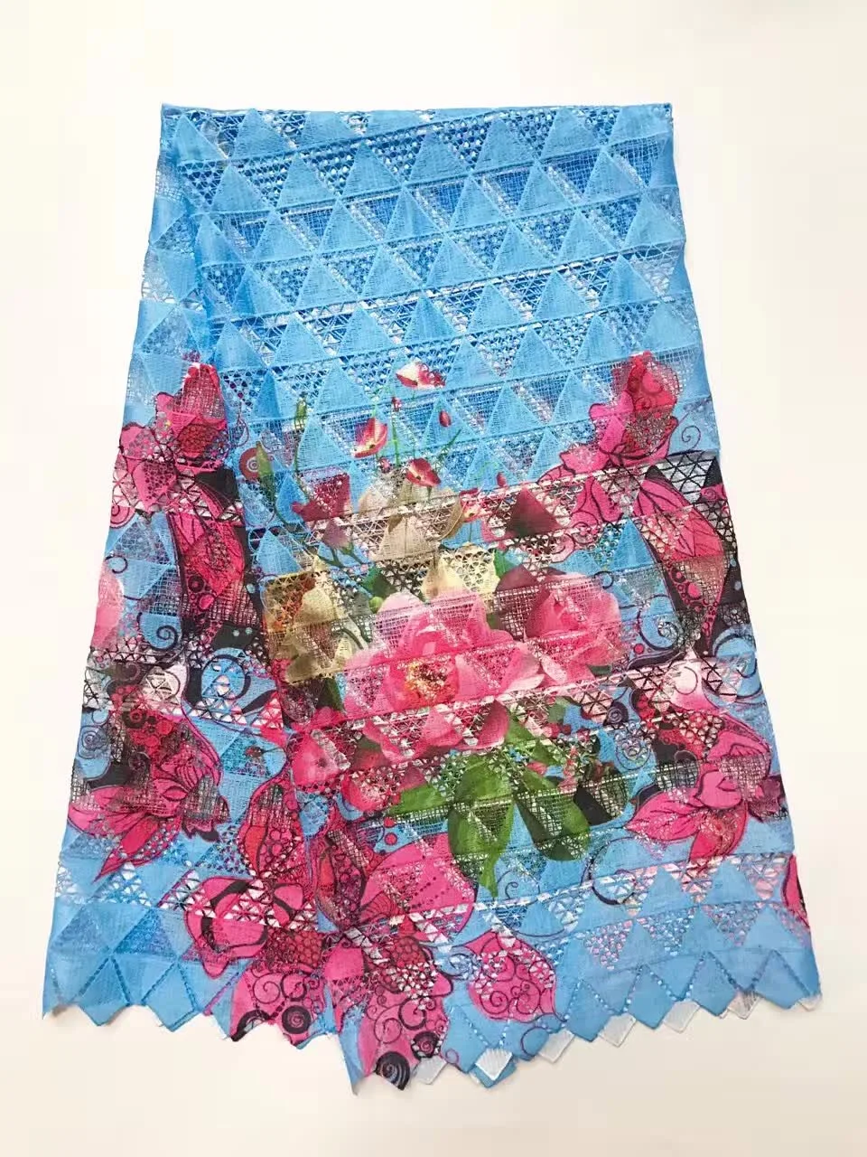 Последние Нигерии Кружево 2017 фиолетовый Ткань высокое качество Вышивка цветы