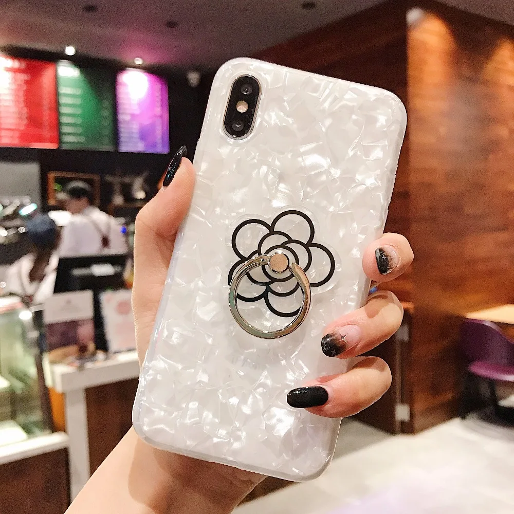 Роскошные в виде ракушки мрамор цепи чехол для huawei P30 pro P20 P20lite P10 mate20 pro honor 20 20i 10 9 lite nova 5 pro 4 3 3i