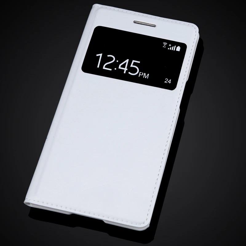 Оригинальный кожаный чехол книжка для samsung Galaxy Grand 2 Duos G7102 G7106 G7108 G7109 Smart View с