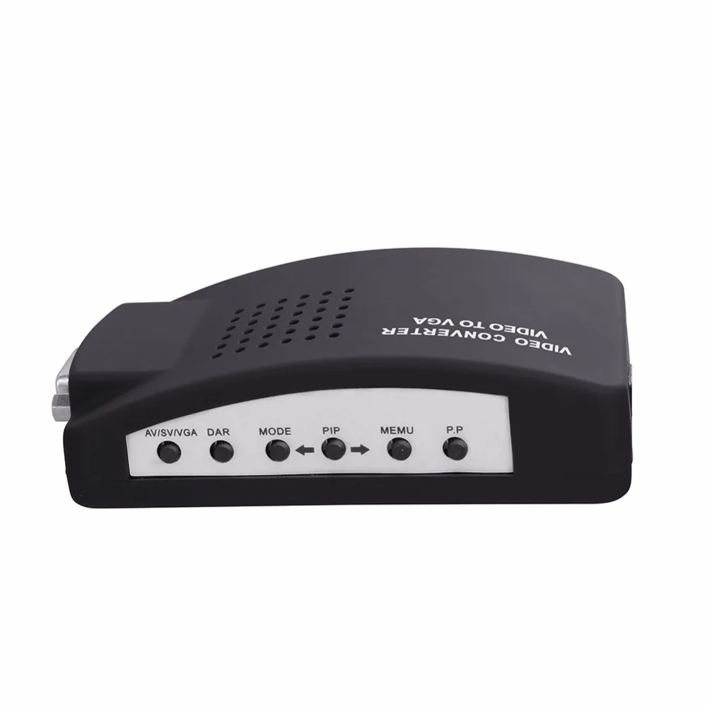 SSRIVER RCA для VGA конвертер ТВ ПК адаптер Новый AV S видео композитный монитор коробка |