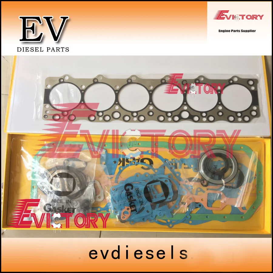 

Fit for Hiatch EX220 6BG1 6BG1T Full cylinder head gasket kit engine rebuild gasket