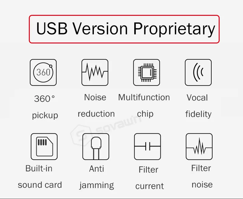 USB микрофон всенаправленный для ПК компьютер Ноутбук вокальные микрофоны профессиональный караоке 3,5 мм Запись настольный проводной