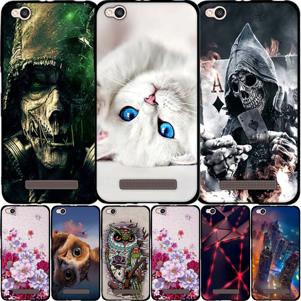 

Fundas For Xiaomi Redmi 4A Case Soft TPU Silicone Flower 3D Painting Phone Cases For Xiaomi Redmi 4A Redmi4A 5.0 inch Case Cover