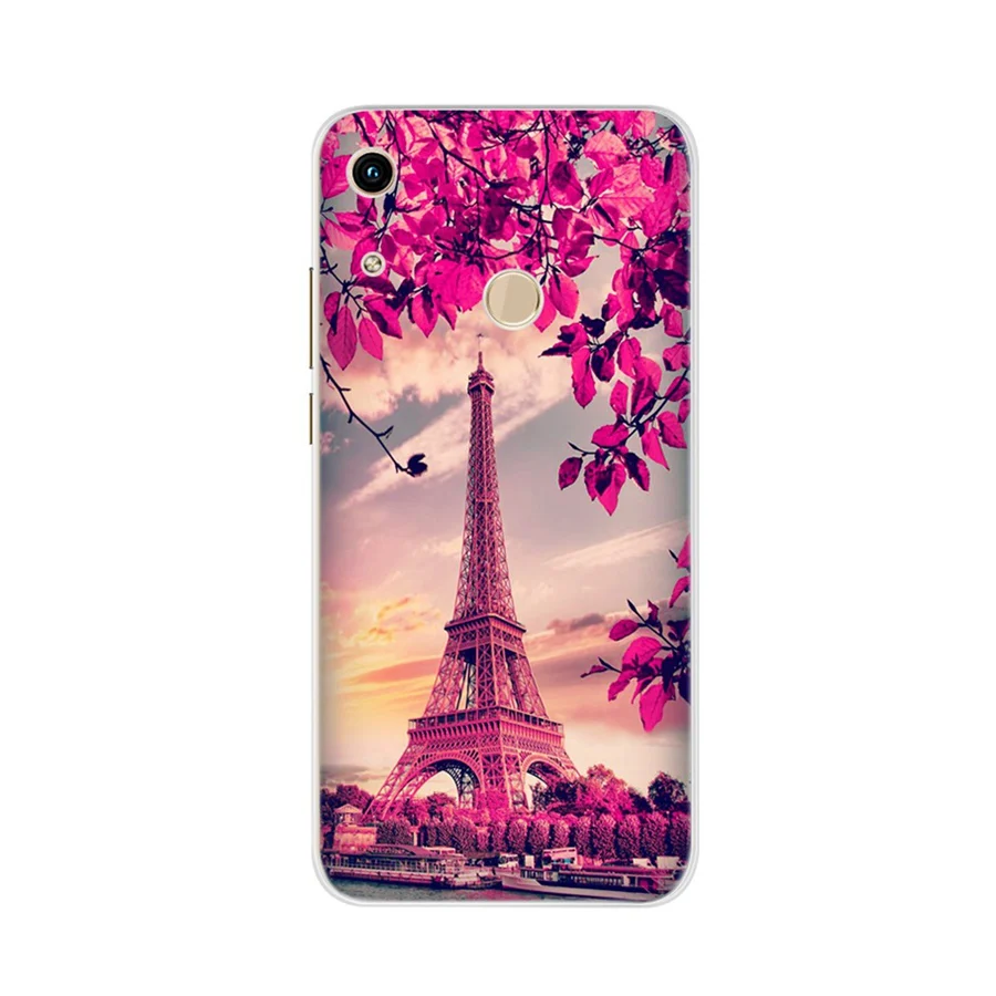 For Case Huawei Honor 8a jat-lx1 Cover Soft Silicone Cat Phone Back Bumper Coque |