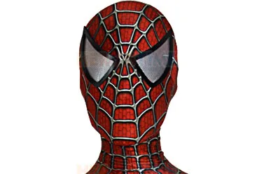 Костюм Человека-паука Raimi с 3D принтом маскарадный капюшон маска Zentai Spidey линзы |