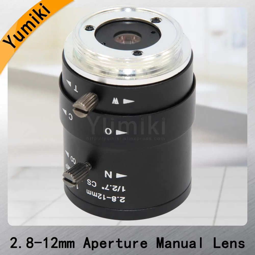 HD 3mp 2 8 12 мм объектив cctv CS ручной фокусный ИК 1/2. 7 &quot1:1. 4 для безопасности ip