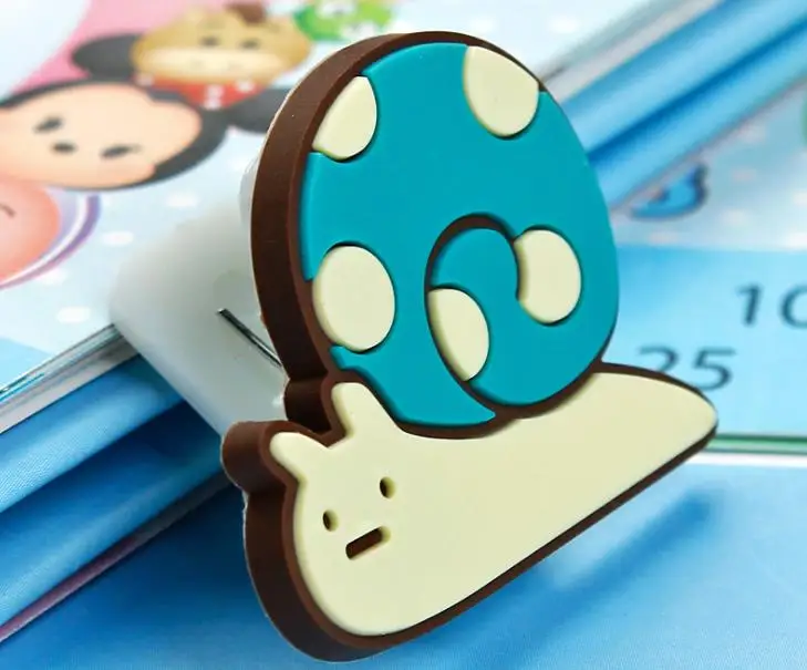 1 шт. Kawaii Мини Аниме Sumikko Gurashi Угловое создание ПВХ пищевой уплотнительный зажим Памятка скрепки канцелярские принадлежности - Цвет: 5