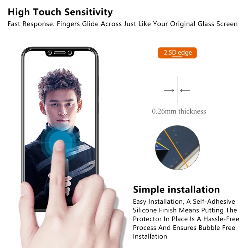 2.5D 0 26 мм 9H закаленное стекло для huawei Honor Play HonorPlay 6 3 Защитная пленка экрана