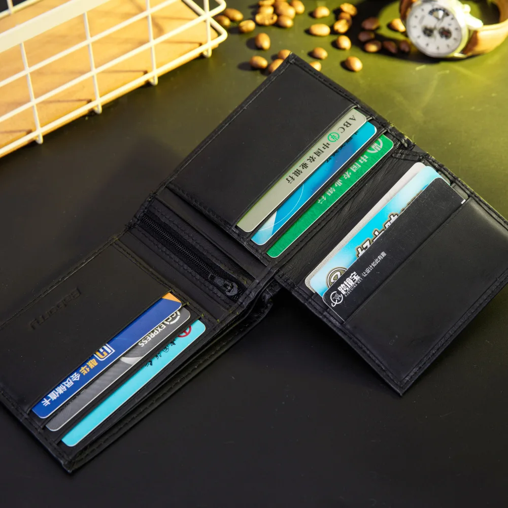 Тонкий мужской кошелек из натуральной кожи, сумка для денег, RFID Блокировка, Противоугонный держатель для карт, кошелек для монет, карманный клатч, кошельки для мужчин