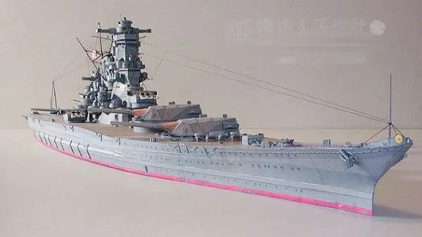 Высокое Качество Масштаб 1:250 WII японский линкор Ямато 3D Бумага Крафт модели DIY моделирование Собранный корабль бумага модельная игрушка
