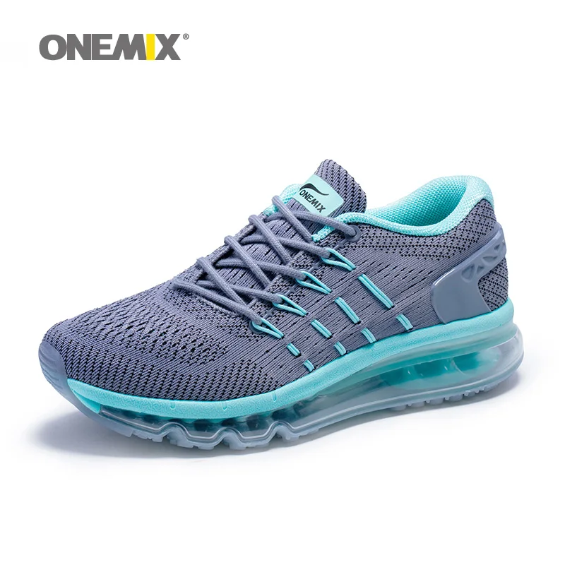 ONEMIX Air мужские кроссовки для женщин сетка полная ладонь Подушка спортивные кроссовки уникальная Обувь язык черный теннисные Спортивные кроссовки