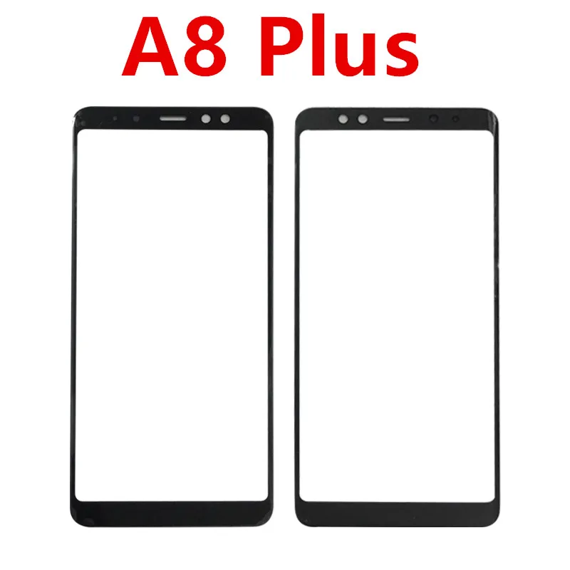 10 шт./лот для Samsung Galaxy A8/A8 Plus 2018 сенсорный экран внешнее стекло переднее ЖК-стекло