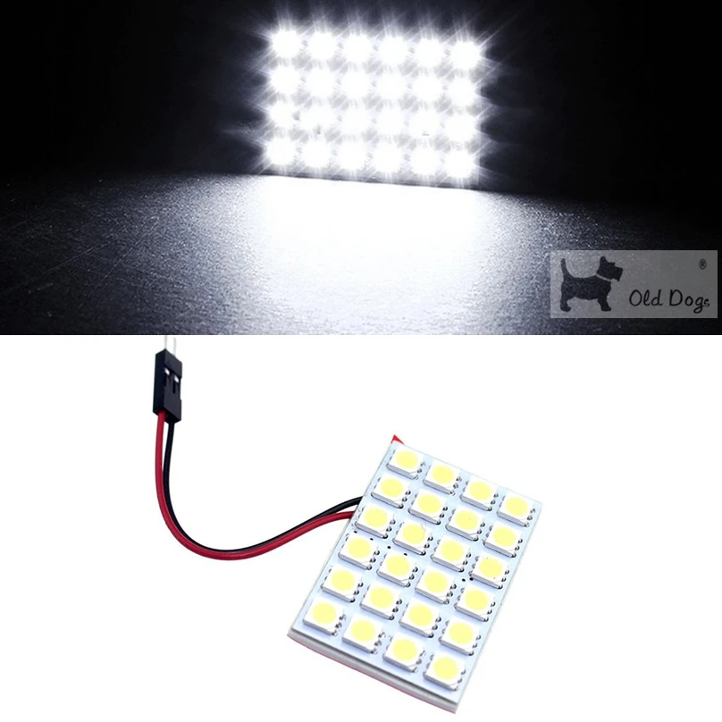 Гирлянда светодиодная T10 W5W BA9S C5W с 3 адаптерами 24 smd 5050|car panel led light|led festoon 5050t10 |