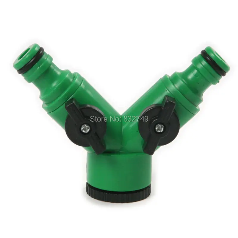 1 шт. садовый шланг ирригационный фитинг разветвитель двухсторонний адаптер кран