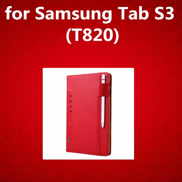 Чехол для планшета для samsung Galaxy Tab A2 T590 из искусственной кожи, чехол для samsung Tab A 8,0 T385/10,1 T580/S3 T820/S4 T830, чехол-книжка - Цвет: Tab S3 T820 red