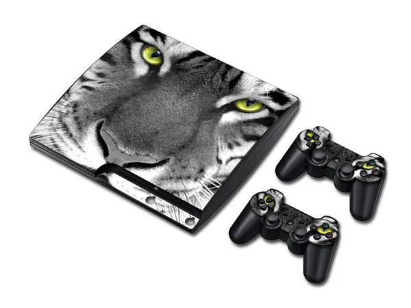 OSTSTICKER Tiger дизайн защитная виниловая наклейка Кожа Наклейка для PS3 тонкая консоль