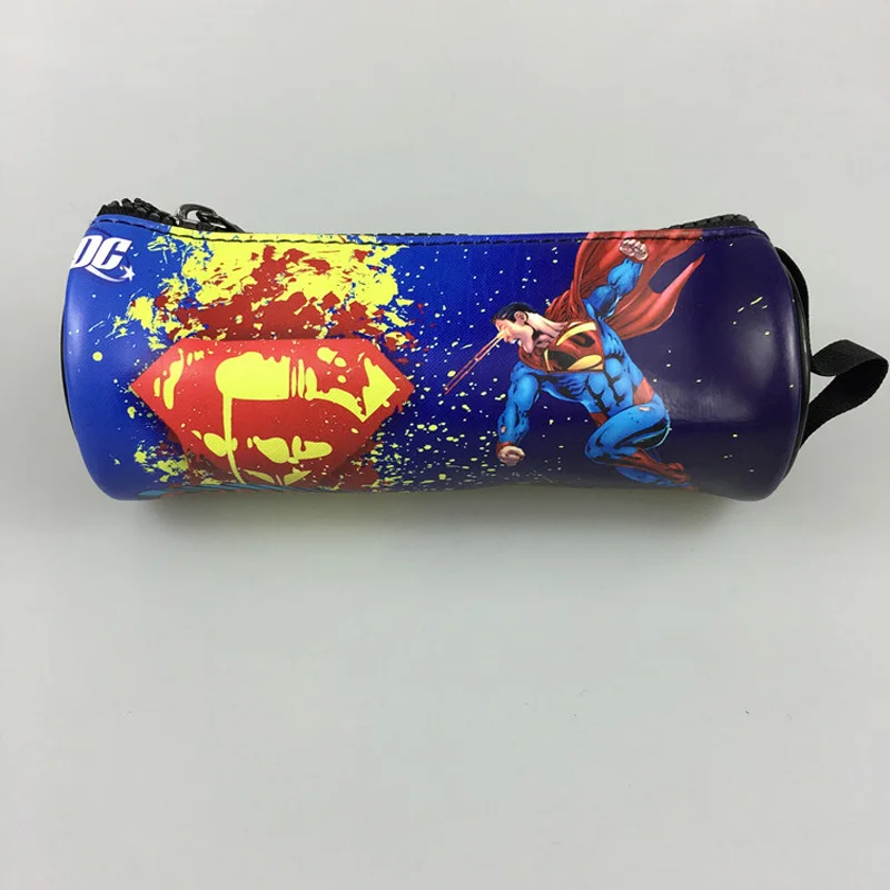 Comics Marvel DC кошелек Супер герой, Супермен, Бэтмен, Человек-паук ручка карандаш сумки аниме Халк Дэдпул Ironman X мужские кожаные кошельки - Цвет: Серебристый