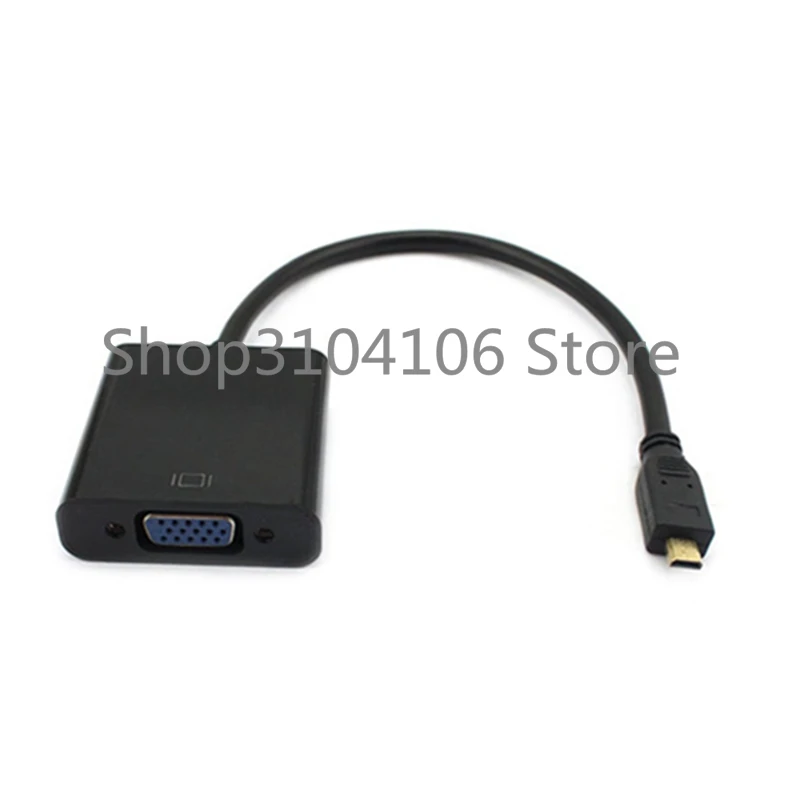 Кабель-преобразователь Micro HDMI-совместимый с гнездом VGA шнур 1080P со встроенным