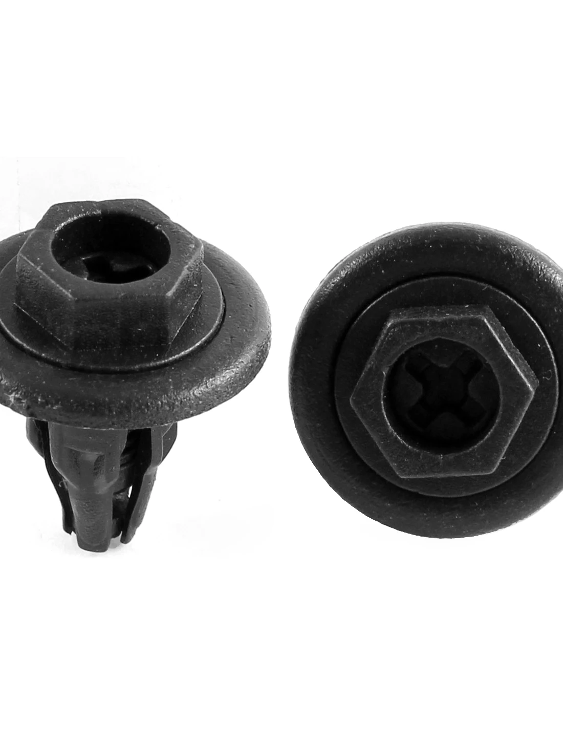 

X Autohaux 30 Pcs Black Plastic Push In Bumper Door Rivets Retainer Clip 8.5Mm For Toyota