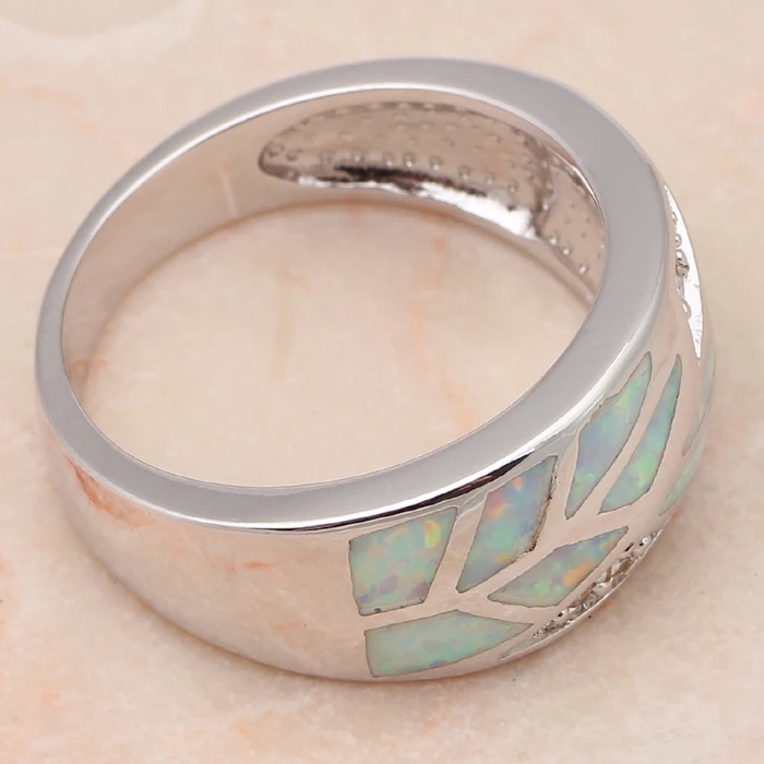 Сияющий циркония Кольца для свадьбы штампованные Серебристый Белый огненный