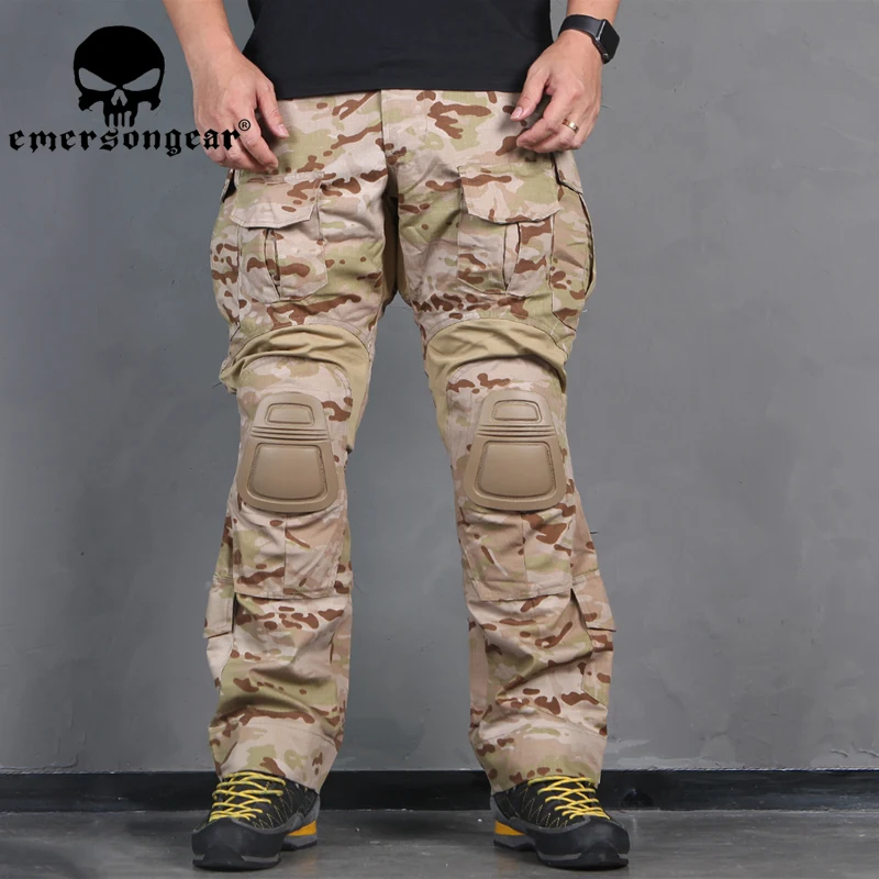 Новинка года; MCAD Emerson G3 Tactical bdu G3; боевые штаны Emerson BDU; армейские камуфляжные штаны в военном стиле с наколенниками; стрейчевые штаны
