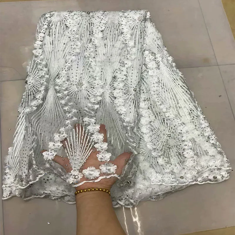 Tulle Fabric Lace High Quality Latest African Laces 2018 With Stones Nigerian French Net For Party | Дом и сад