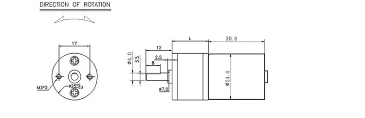 BLDC мотор JGA25-2430 электродвигатели 24 В бесщеточный двигатель с высоким крутящим моментом постоянного тока редукторный двигатель 12 вольт