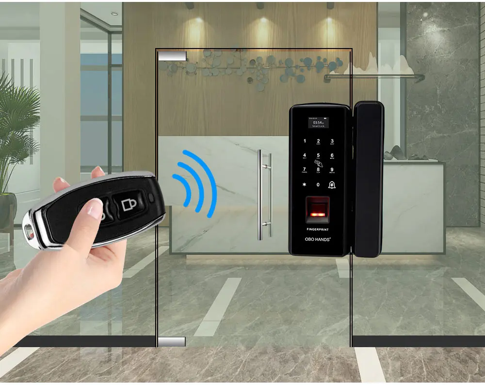 OBO HANDS умный дверной замок с отпечатком пальца биометрический RFID Электрический замок с паролем для контроля доступа безопасный для стеклянной деревянной/металлической двери