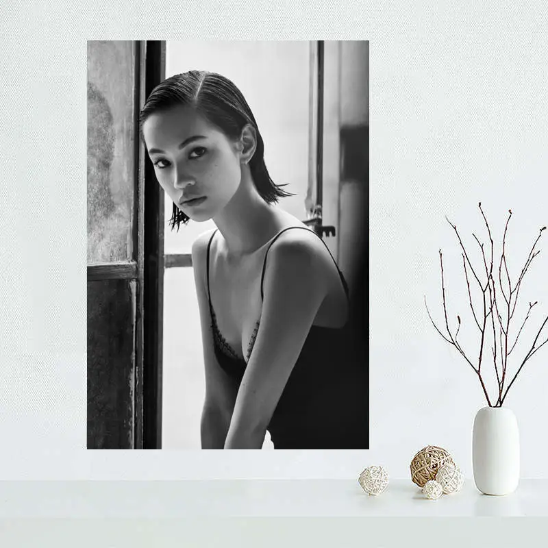 Custom Mizuhara Kiko Canvas Painting Poster Home Decor Cloth Fabric Wall Art | Дом и сад