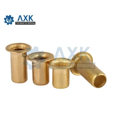

Rivet Nuts Circuit Board Brass Copper 100pcs M0.9*2.5 Gb876 Titanium Alloy Follow Pcb Fails Tubular Double-sided Axk