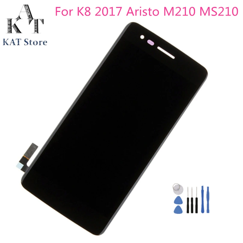 KAT 5.0&quot LCD Display Touch Screen For LG K8 2017 Aristo M210 MS210 Digitizer Assembly With Frame Quality Guarantee | Мобильные