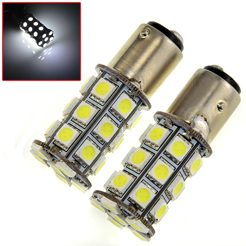10 шт. 1157 27smd 5050 BAY15D BAU15S P21W P21/5W светодиодные Автомобильные тормоза стояночный