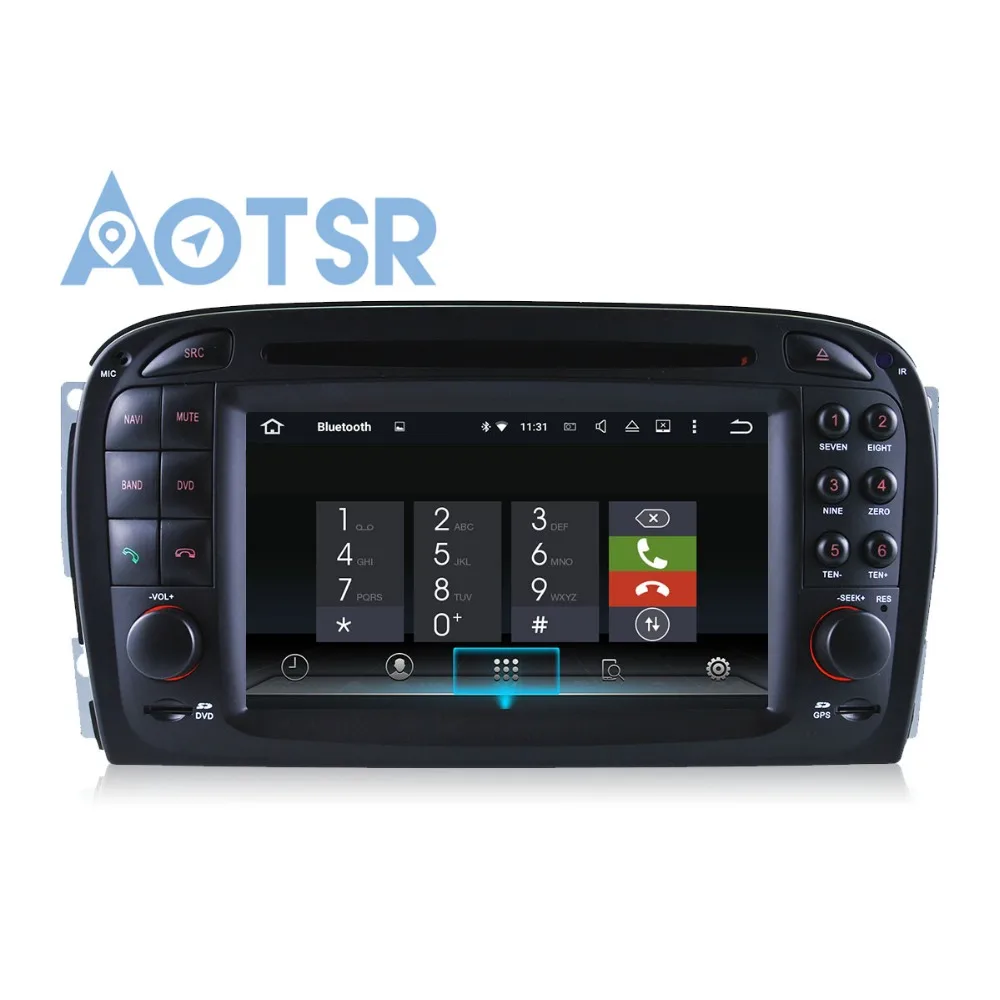 Чистый Android10 4 + 64 ГБ Автомобильный DVD плеер для Mercedes Benz SL R230 SL500 аудио GPS 2 din радио