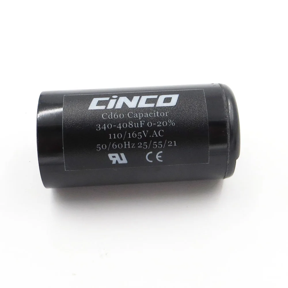 CD60 моторный запускаемый конденсатор 340 408 мкФ 110V 125V 165V mfd uf mf компрессор вентиляции