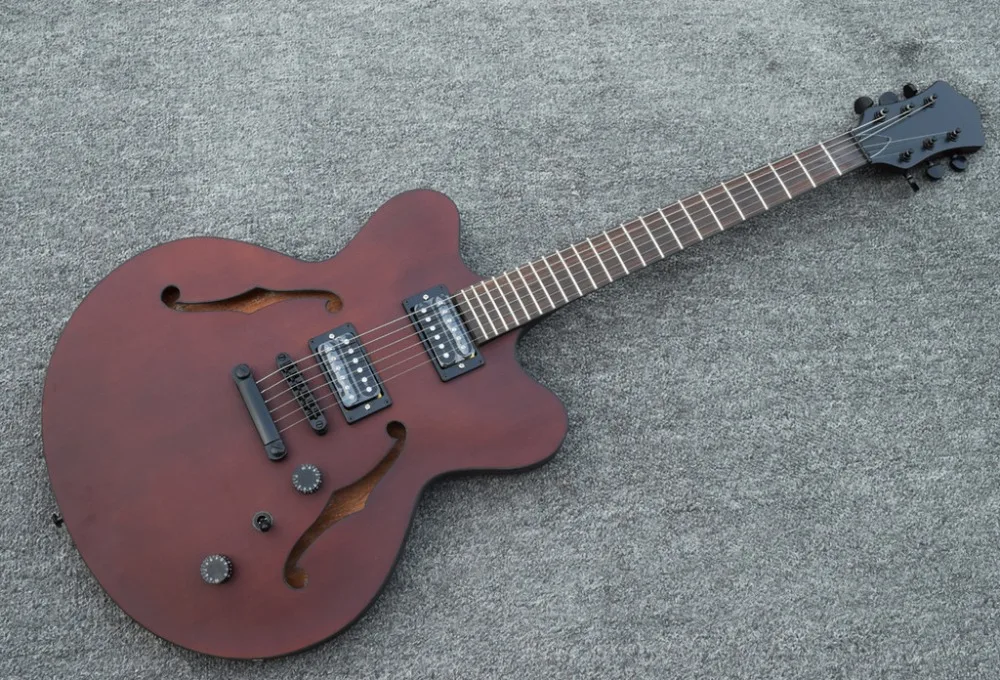 Новинка 2019 Заводская и атласная гитара Hofner jazz с полым корпусом тонкая