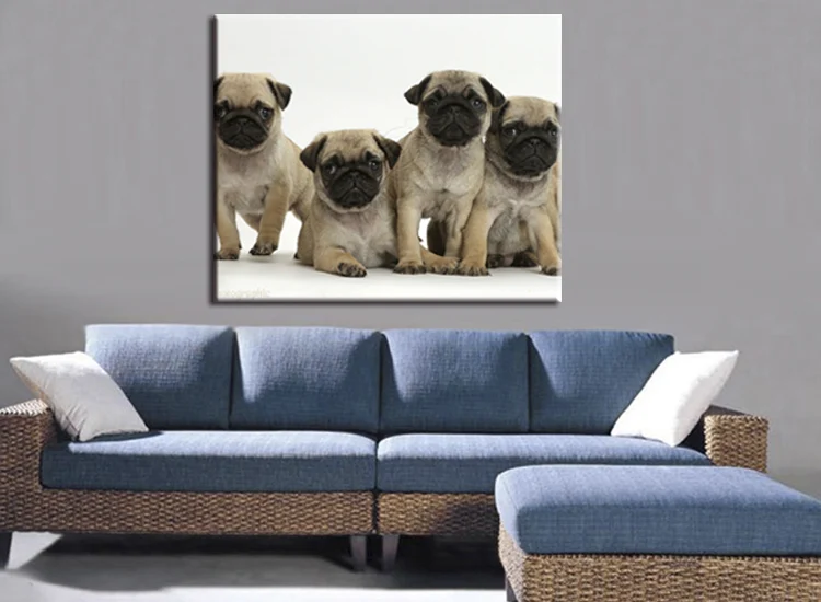 1 шт./компл. Высокое разрешение современная абстрактная Мода пять животных Собака