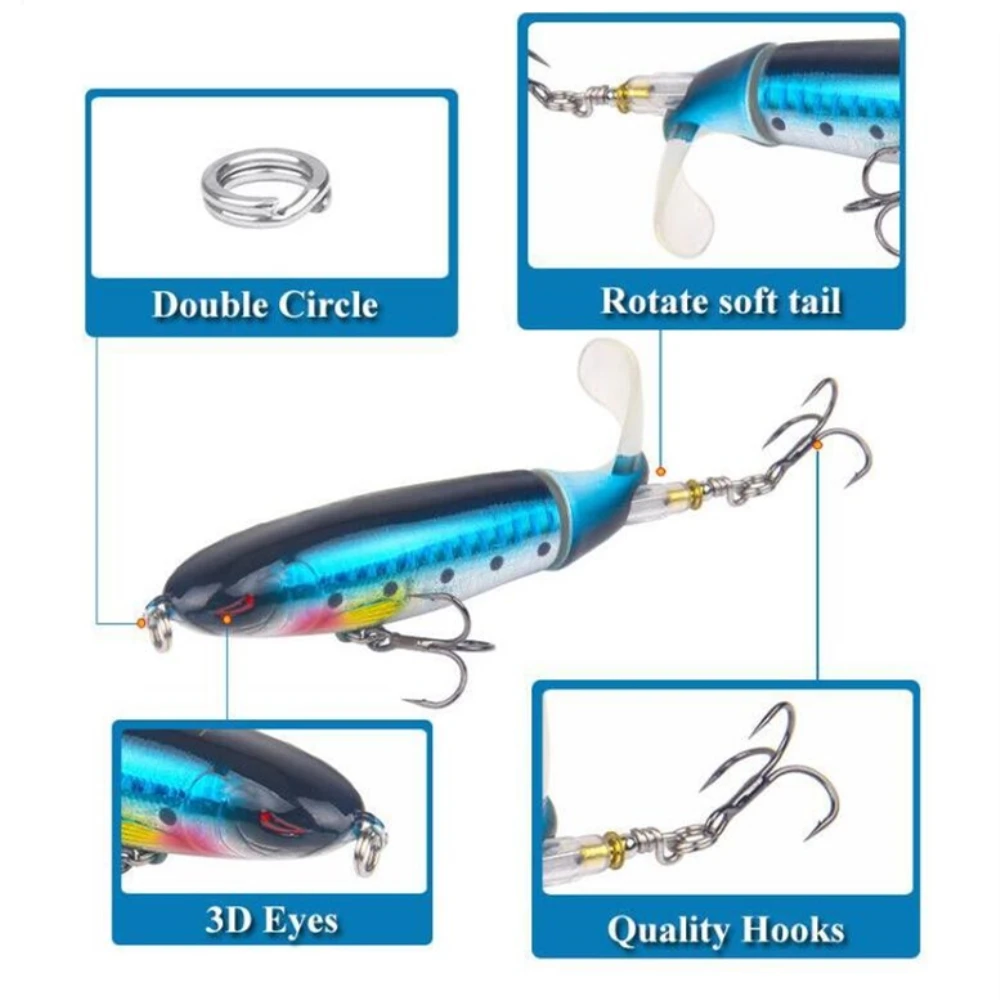 1 шт./лот Whopper plopper 10 см 13 г плавающий Поппер рыболовная приманка искусственная