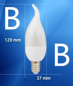 Светодиодные лампы в форме кончика/хвоста 3 Вт 5 E14 E27 2835SMD 10 шт./лот Холодный/теплый