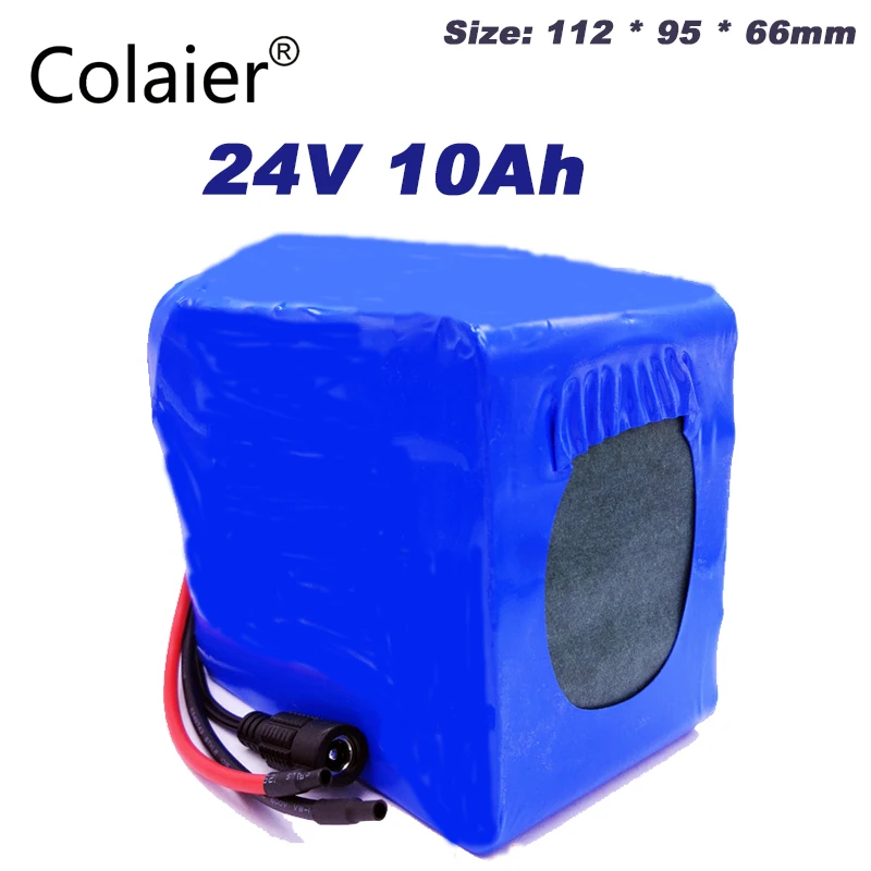 

Colaier 24v 10Ah lithium esooter battery 24v 10Ah li-ion wheelchair battery pack DC for 250w electric bicycle motor