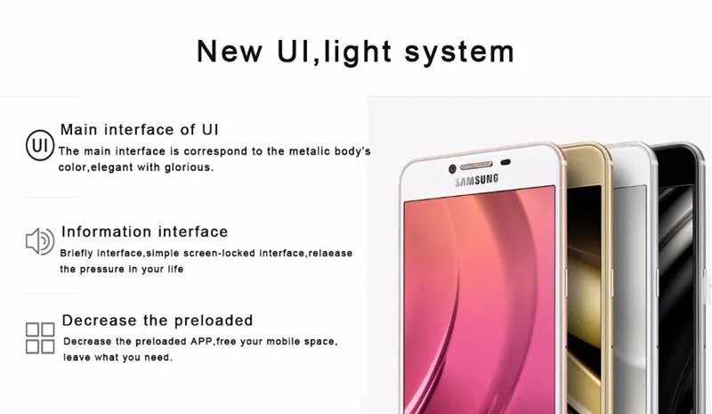 Samsung Galaxy C7 разблокированный GSM 4G LTE Android мобильный телефон с двумя sim-картами C7000 Восьмиядерный 5," 16 МП ram 4 Гб rom 32 ГБ 3300 мАч