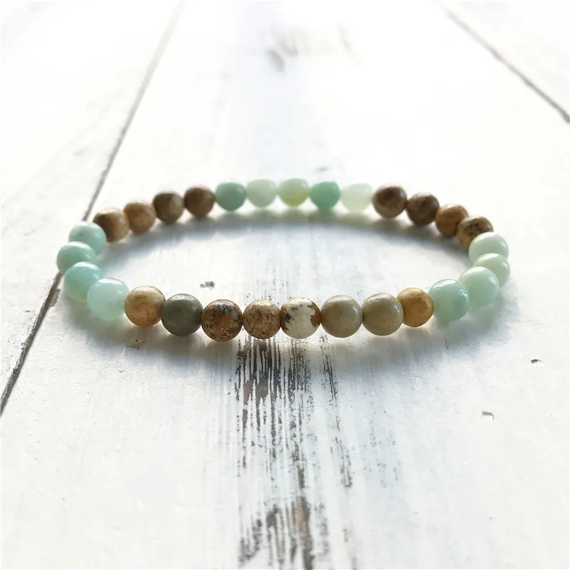 Модный Набор браслетов Amazonite JasperS & лучший подарок для мужчин и женщин подвеска на