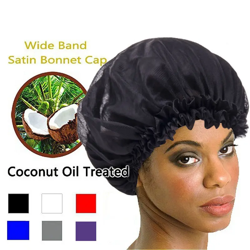 Sleeping Hat Night Sleep Cap Hair Care Satin Bonnet Caps Nightcap For Women Men Treatment Protect From Frizzing | Красота и здоровье