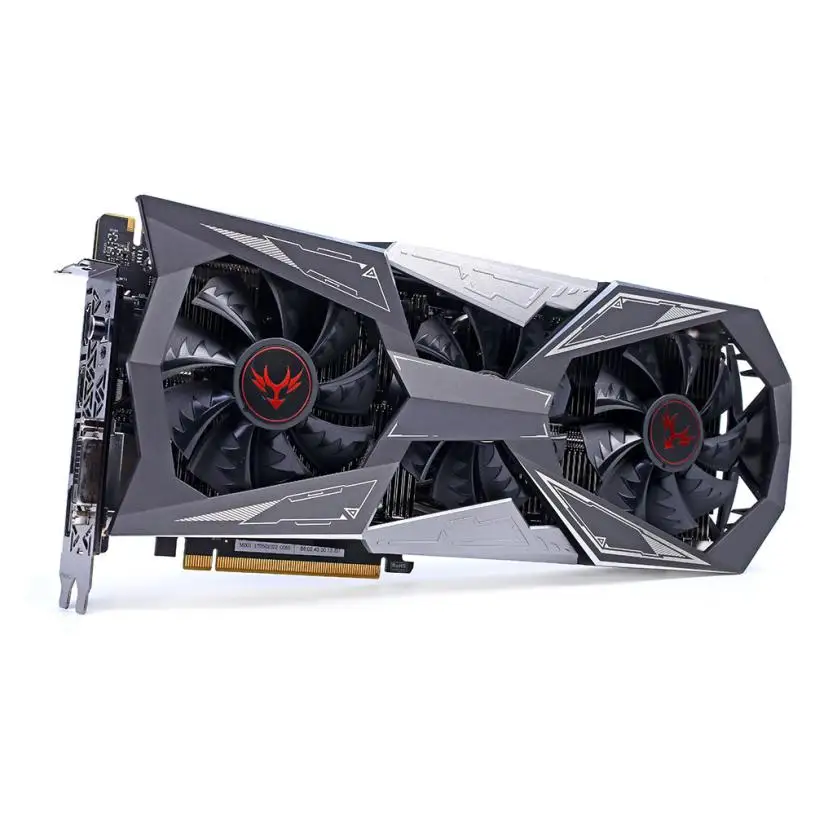 Цветной видеокарта IGame GTX1080Ti Vulcan X OC GPU 1620 1733 МГц 11 г 352bit SLI VR готовый ЖК монитор