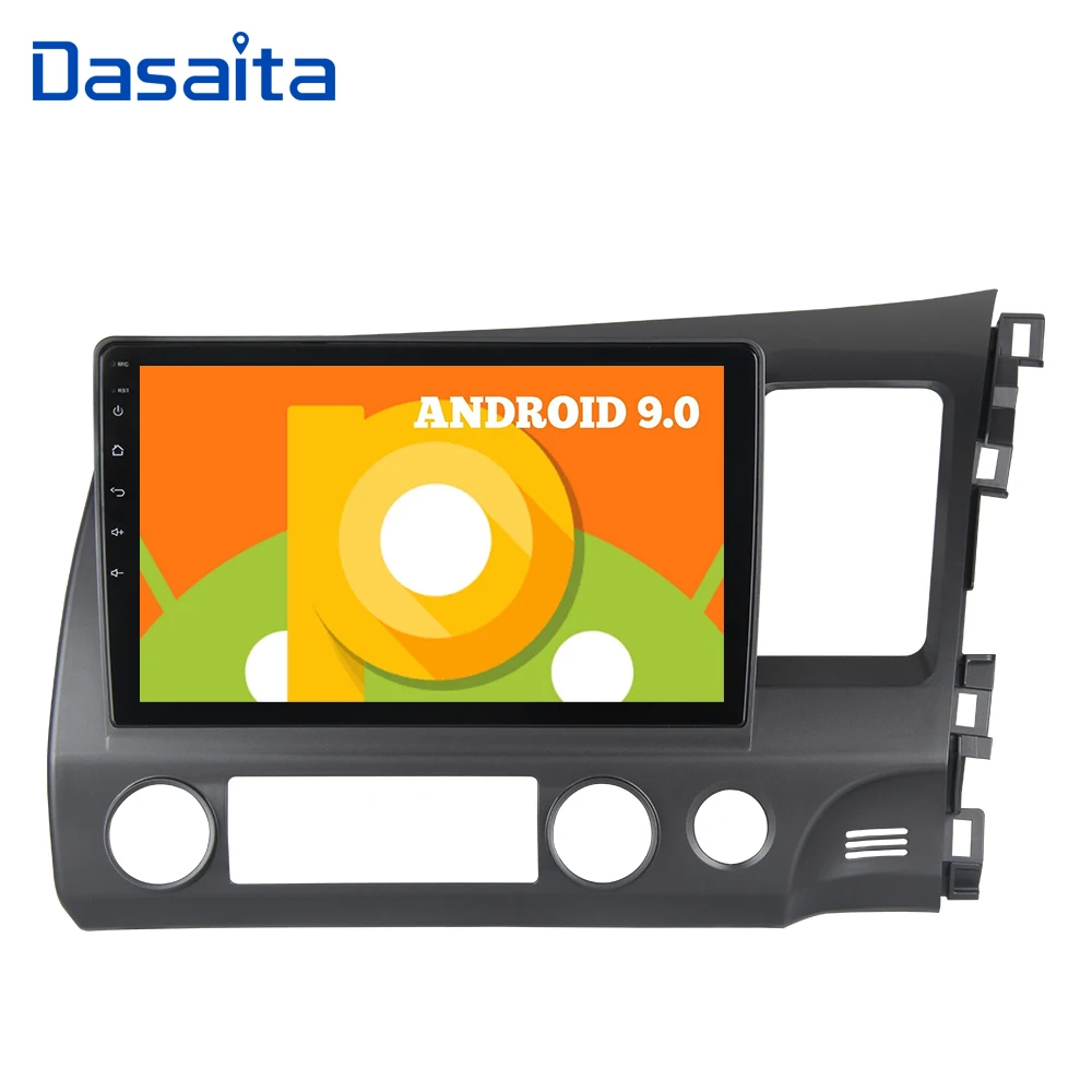 1 din радио 10," Car android 9,0 для Honda Civic 2006 2007 2008 2009 2010 2011 автомобильный стерео Встроенный gps навигации