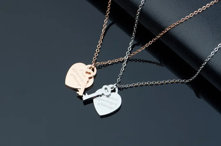 Ожерелье женское из нержавеющей стали розовое золото|womens gifts|necklace womenpendant necklace |