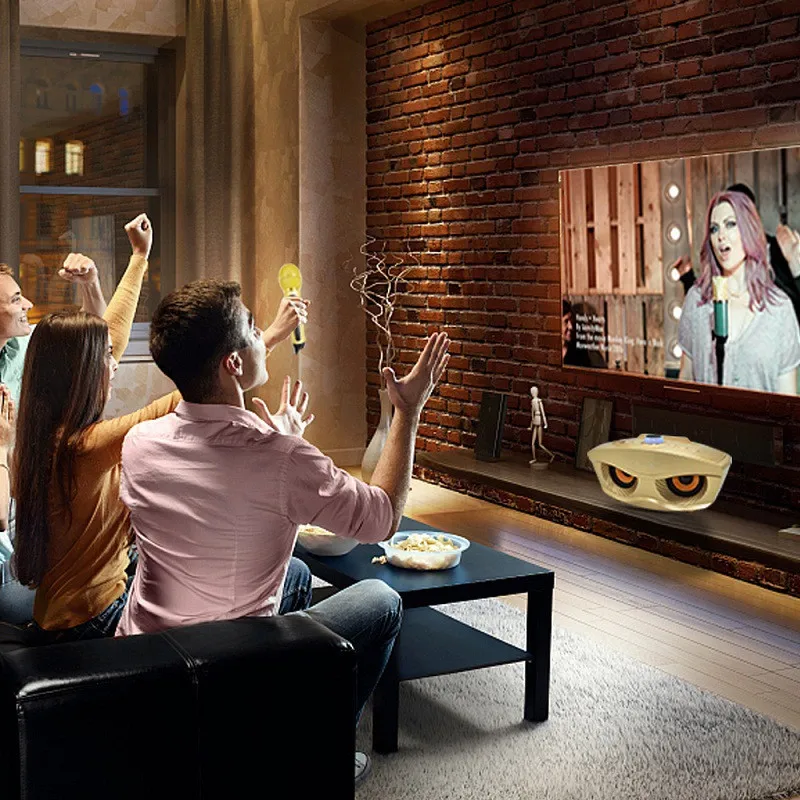 Портативный сабвуфер для караоке мобильный телефон bluetooth аудио AUX tf карта u диск