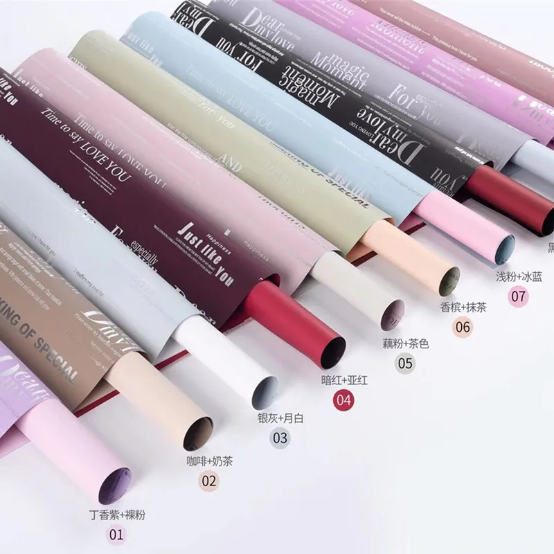 Серебристо горячий английский букет оберточная бумага Водонепроницаемый