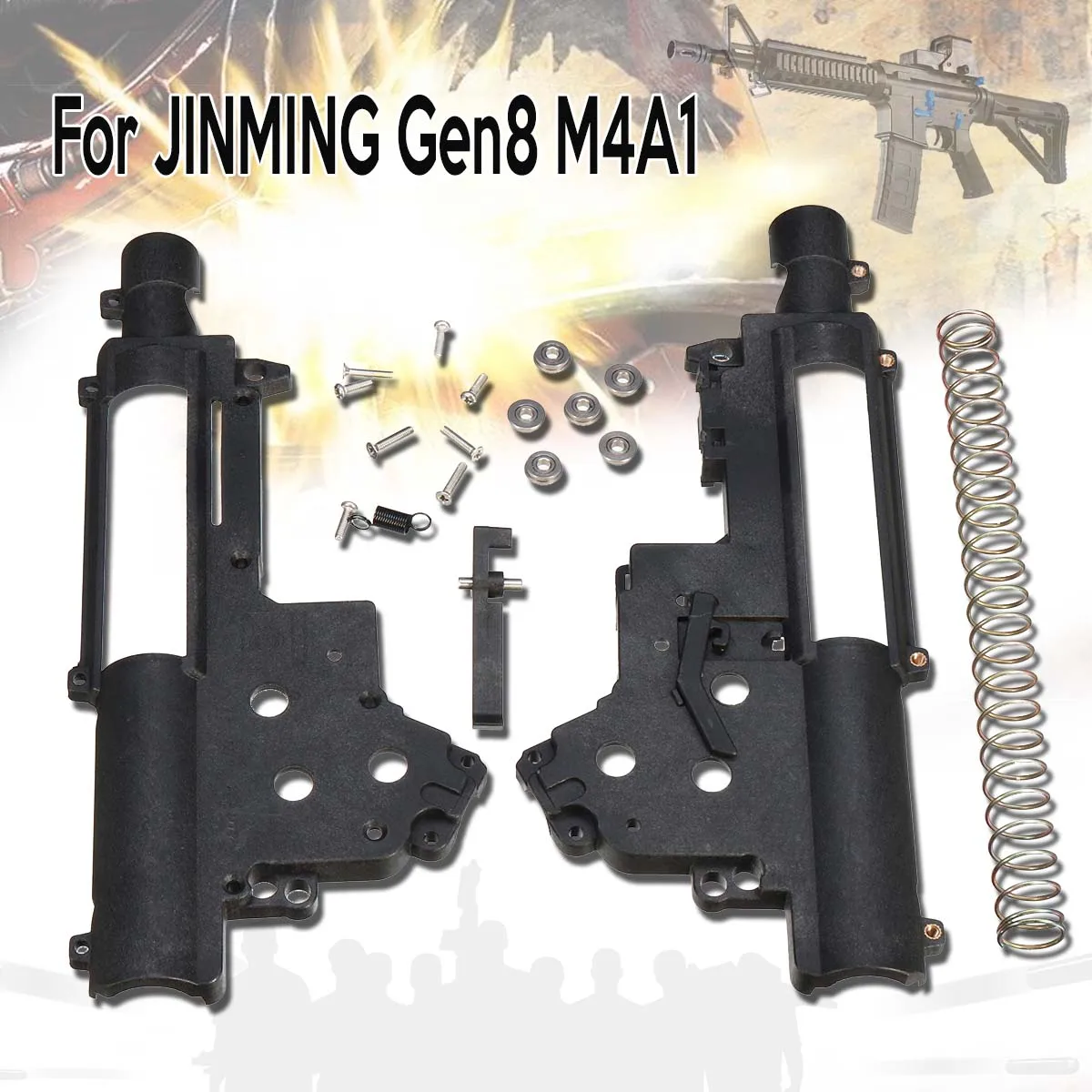 Коричневый Нейлоновый редуктор для Jinming 8Th SCAR V2 для STD 6th для NWELL M4 MKM2 гелевый шар Blastering игрушечное оружие - Цвет: Коричневый