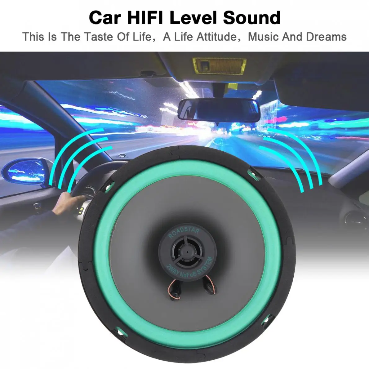 1 шт. 6 5 дюймов 160W 12V автомобиля HiFi коаксиальный Динамик автомобиль дверь Авто