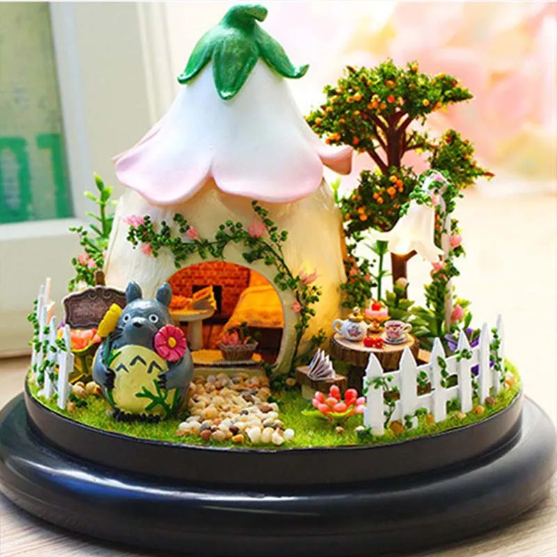 Миниатюрные DIY кукольные домики 3D деревянные ручной работы Полимерная модель